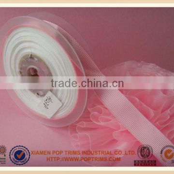 100% Polyester pink Ribbon for garment, packing