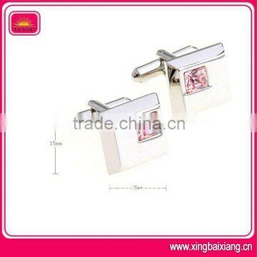 hot sell fashion promotion metal pink cufflink