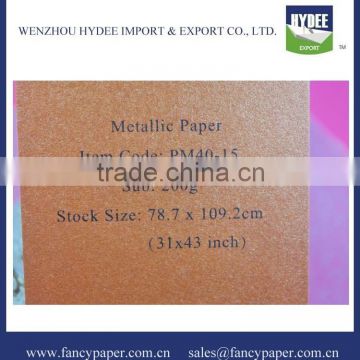 Metallic Paper for printing and packaging