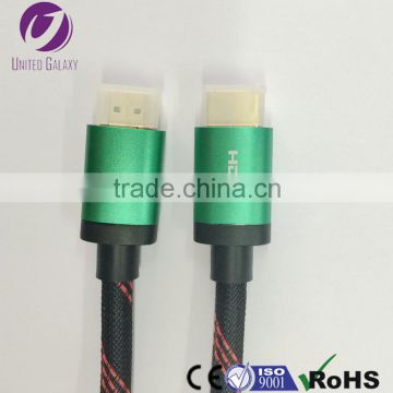 Hot selling high quality gold flash plating 1080 P HDMI cable