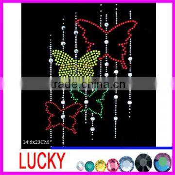 hot fix rhinestone motif butterfly pattern