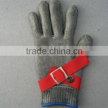 Stainless steel double layers cut resistance glove-2352