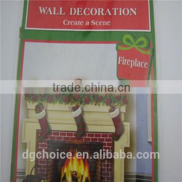 100% virgin ldpe material Christmas decoration wall covering wall poster