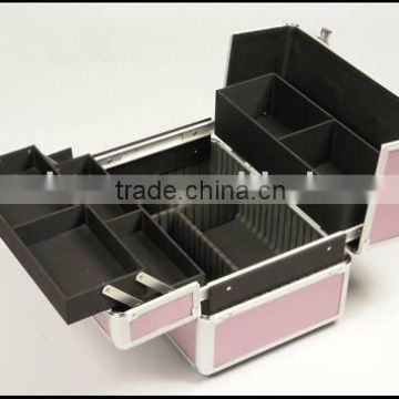 Aluminum beauty box vanity case salon nail tech makeup storage