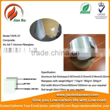 Reinforced Aluminum Foil fiberglass cloth insulation tape