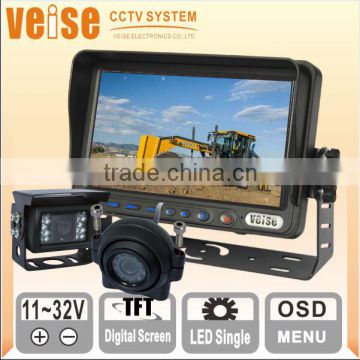 7" Digital Screen Monitor Support Three-channel lcd rearview monitor