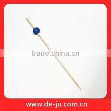 Picnic Blue Ball Skewer Bamboo Skewer With Decorations