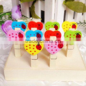 hot sale 2017 new products high quality graphic design eco friendly handmade craft mini clothespins wood product clips