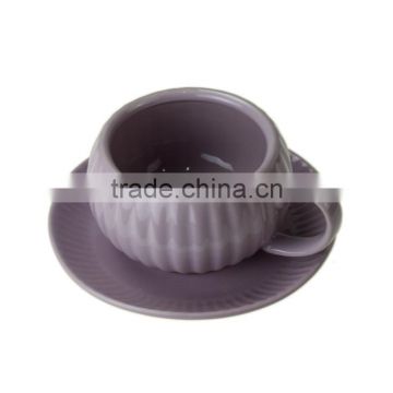 2014 Fashion ceramic 280ml coffee cup saucer