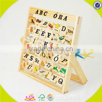 wholesale cheap baby wooden english alphabet chart interesting kids wooden english alphabet chart W12C005