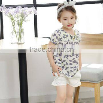 Hot fashion summer cotton dress leaf printed wholesale online dress