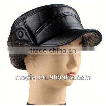 fashionable genuine leather woman hat cap