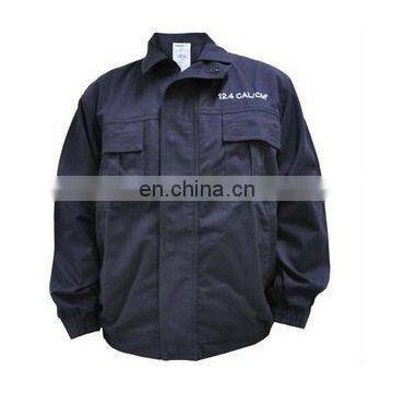 canvas anti flame worker jackets/navy blue work jackets for men/quilted work wear jacket