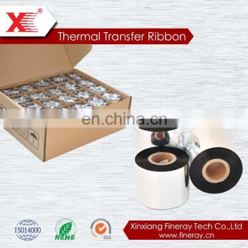 Enhanced wax thermal transfer ribbon for bar-code printing on paper