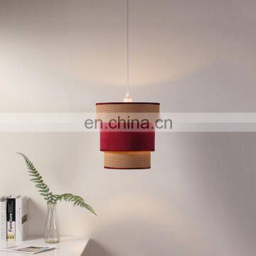 Top sale living room red indoor lighting ceiling hotel modern pendant lamps for home decor