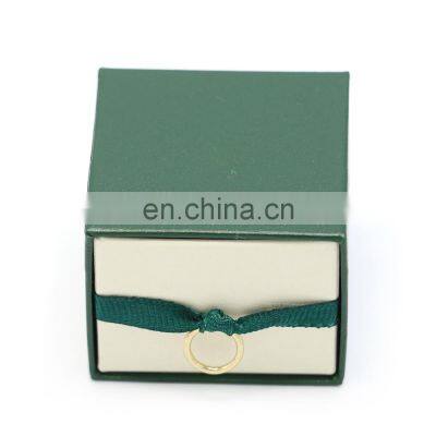 Custom  Logo Luxury Hot Style  Fashion Jewelry Box Paper  Simple Ring  Jewelry Box