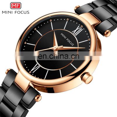 MINI FOCUS MF0189L Fashion Women Watches Waterproof Stainless Steel Brand Wristwatch Luxury Ladies Quartz Watch