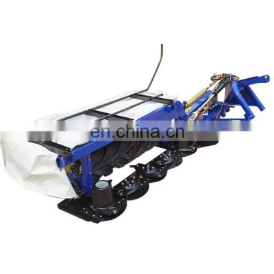 Tractor rear mounted Rotary 5 discs hay mower disc mower hay harvester machine with flattened roller