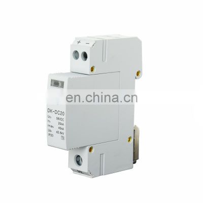 Indication Window Surge Protection Device SPD DK-DC20 DC 48V 110V SPD with 35mm Din Rail Mounted