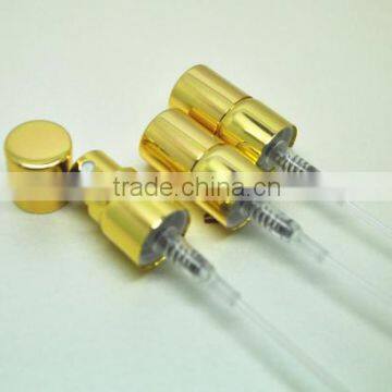 12mm shiny golden screw treatment neck with short cap