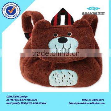 Hot sale plush bear type backpack for children