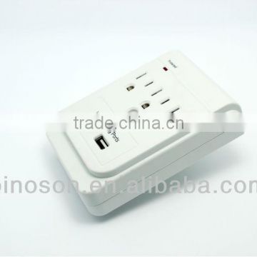 2013 new item 2.1A USB wall socket, USB wall charger for US market