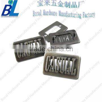 Die casted metal shoe buckles with antique nickel