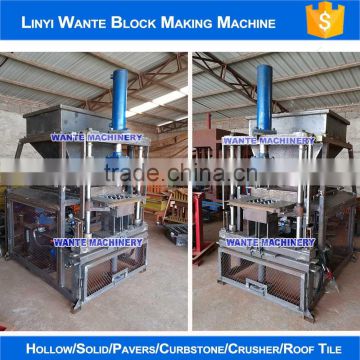 WANTE BRAND WT2-10 automatic soil clay machine interlock brick making machine