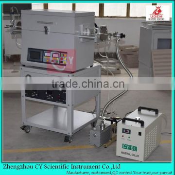 Touch screen Tube furnace with gas flow and vacuum provision/vacuum sintering furnace for ceramics