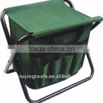 folding camping seat with pockets