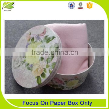 Sweet round paper dress box