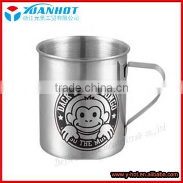 High quality Stainless Steel custom printed coffee mugs with handle