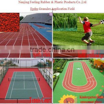 epdm granules/rubber sheild/epdm chips filling artificial grass of soccer & golf courts-g-y-150427-3
