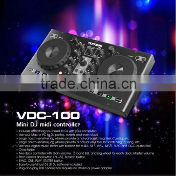smart touch controls VDC-100M Mini DJ midi controller