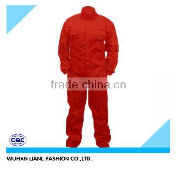 men's latest design red work wear separated overalls