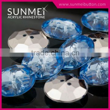 Fashion Colored 2 Hole Acrylic Plastic Shirts Buttons