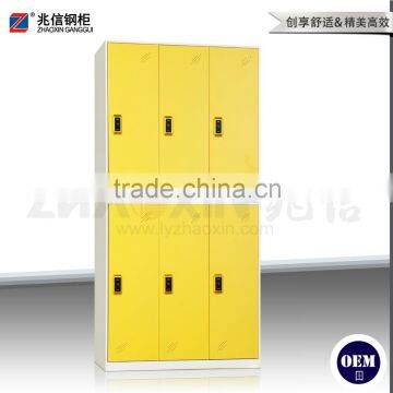 6-door workers wardrobe storage locker for office and bank