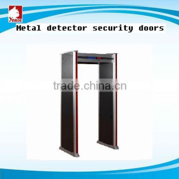 Detection of human body security gate metal objects