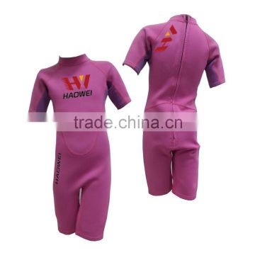 wetsuits for kids in pink color shorty wetsuits