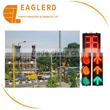 300mm LED traffic signal light PC Shell solar traffic light