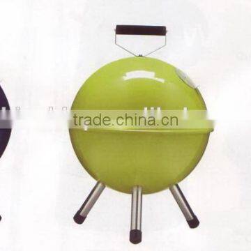 Outdoor portable charcoal simple round bbq grill