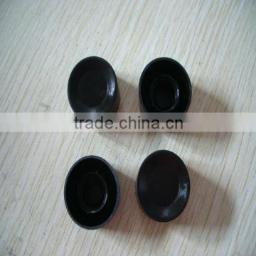 Black plastic caps for water cup