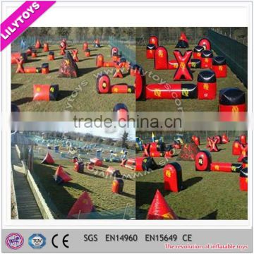 Cheap hot sale pvc material inflatable paintball bunker for sale