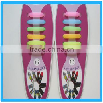 Fashionable Colorful Silicone Lazy Shoe Laces
