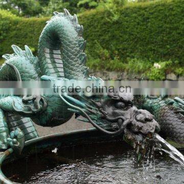 Chinese bronze dragon statue life size dragon fountains