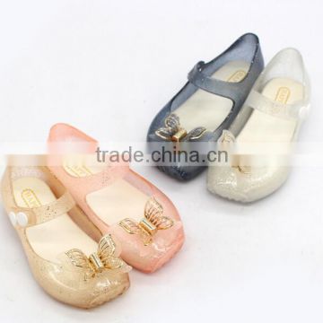 Butterfly kids jelly shoes, mini melissa butterfly shoes