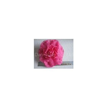 Beautiful Handmade Pink Silk Flower Headpieces For Wedding , Hair Accessory