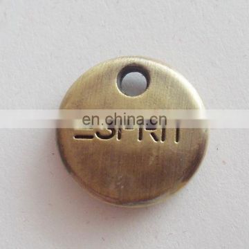 Shenzhen Hardware Engraved Logo Metal Brand Tag Cloth Label Plate
