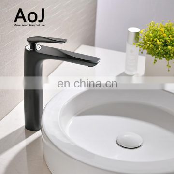 New style hot sale  chrome brass modern bathroom sink deck mounted wash basin faucet