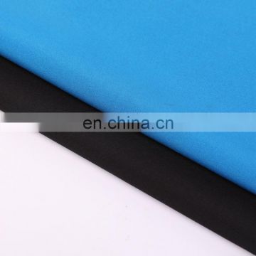 High quality 100D polyester 4 way Stretch fabric plain woven polyester spandex fabric outdoor clothing material